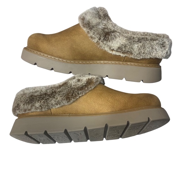 Sketchers BOBS Relaxed Fit Memory Foam Brown Chestnut Womens Sz 8 Slipper Comfy - Picture 9 of 14